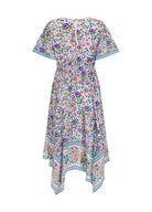 Impala Lily Handkerchief Dress - Iris