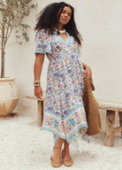 Impala Lily Handkerchief Dress - Iris