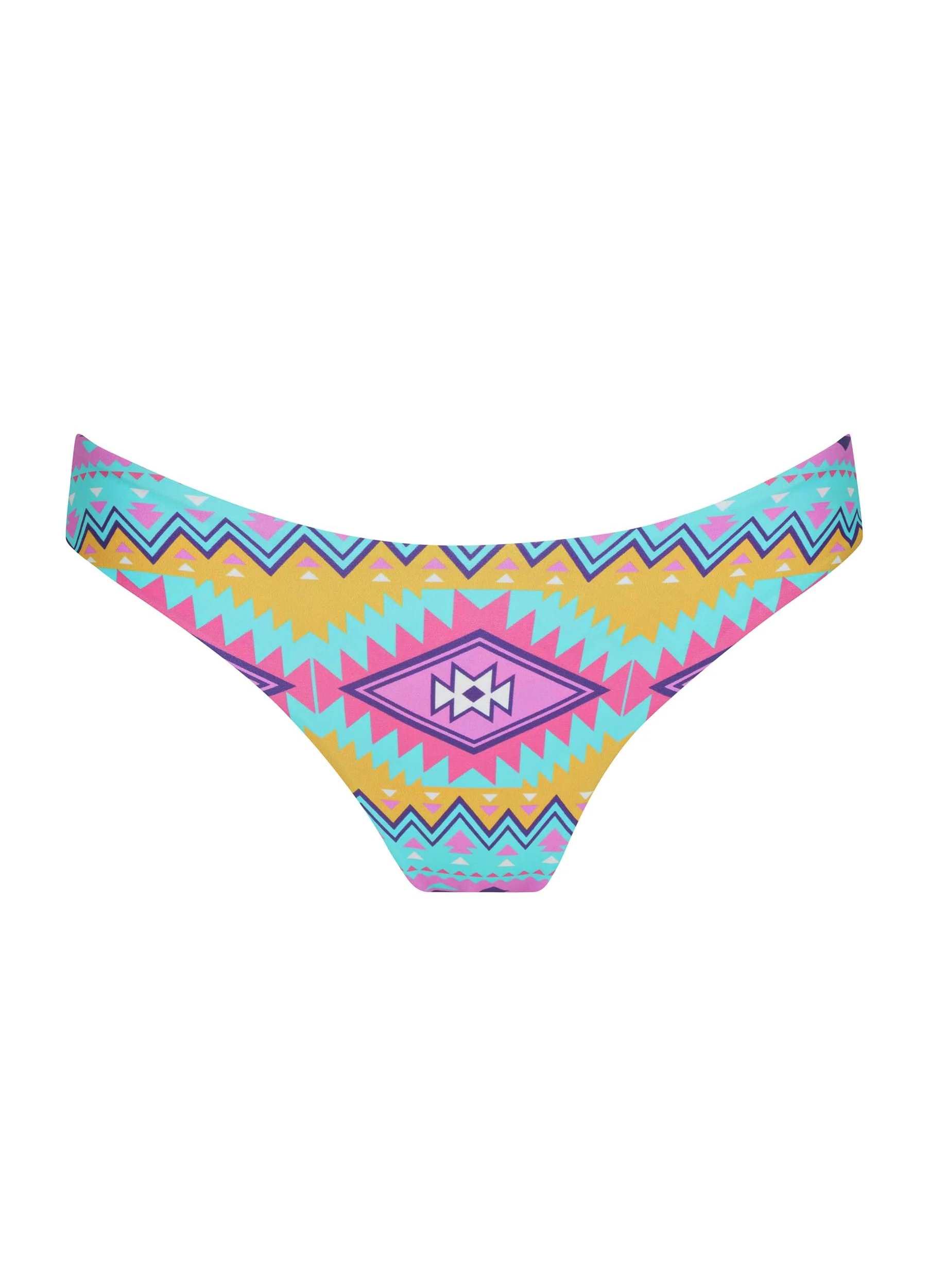 Tozi Print Radar Bikini Bottom from Infamous Swim