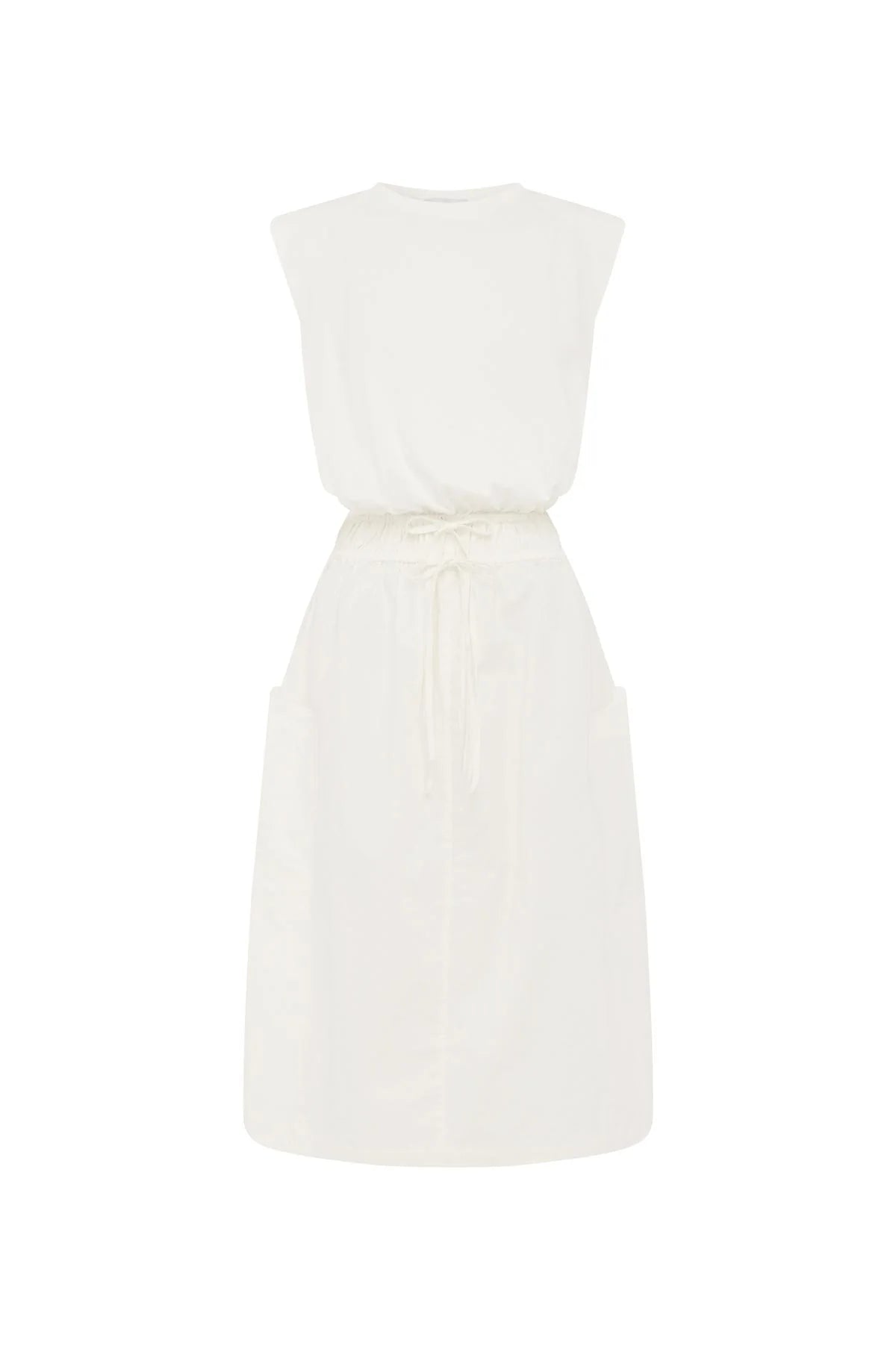 White dress on a white background