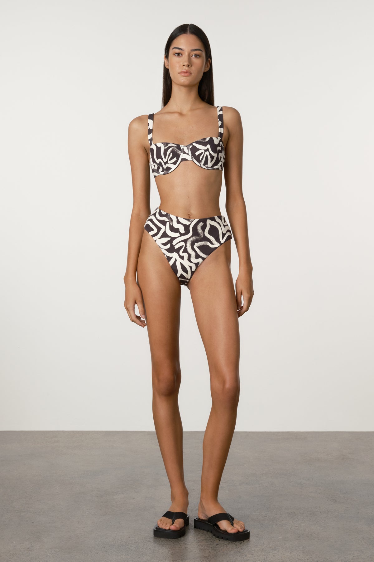 Paint Flower High Waist Brief from Zulu & Zephyr 