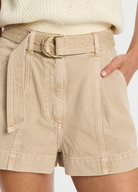 Pippa Neutral Denim Shorts 
