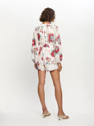 Kivart Provence Playsuit in floral print with d rings