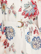 Kivari Provence Playsuit in floral print with d rings