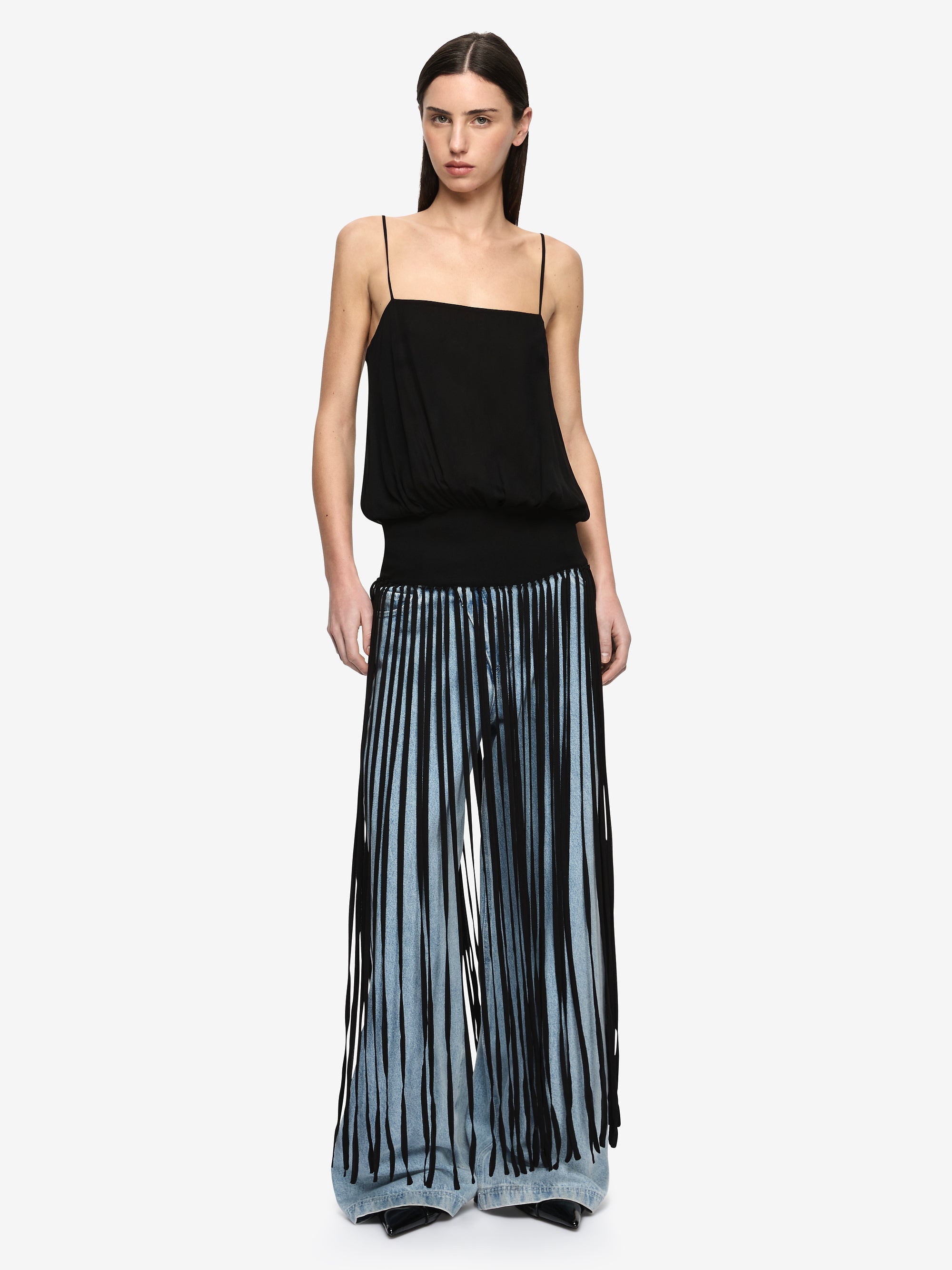 Bec + Bridge Melissa Fringe Top in Black