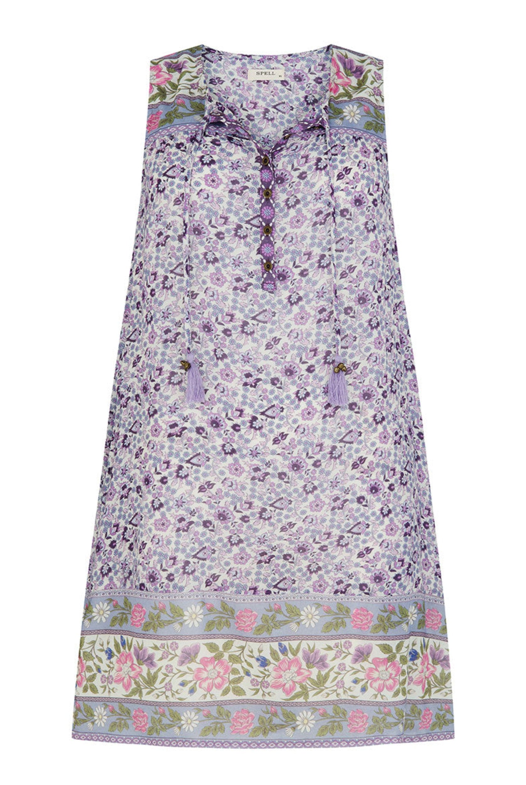Spell Sienna Tunic Dress in Lilac 