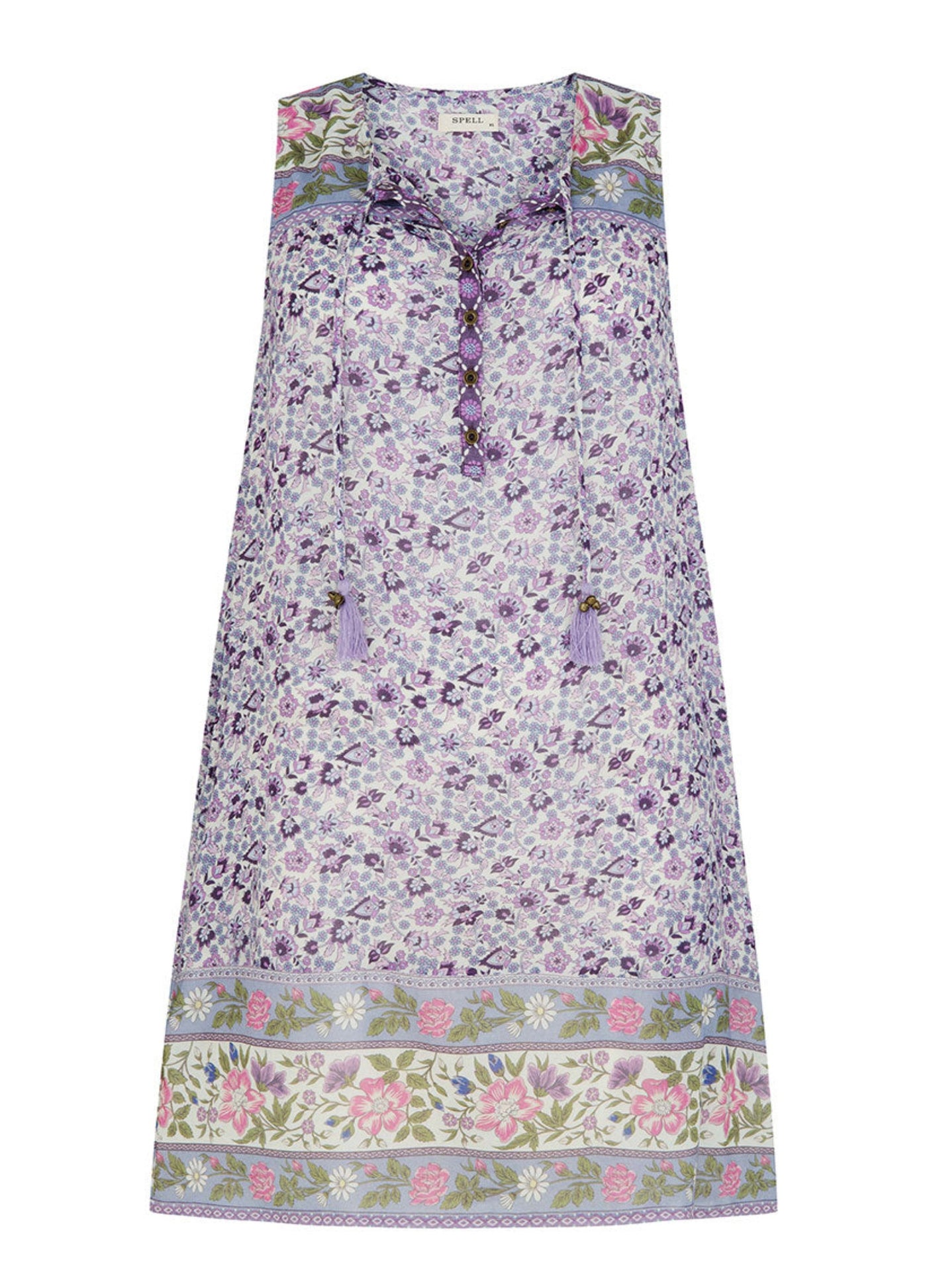 Spell Sienna Tunic Dress in Lilac 