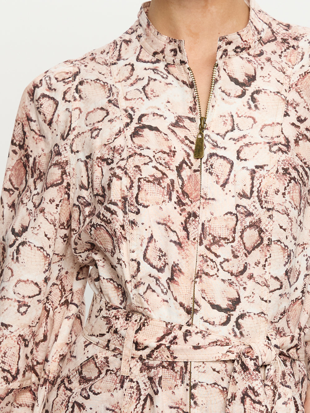 Kivari Simone Snakeskin Playsuit 