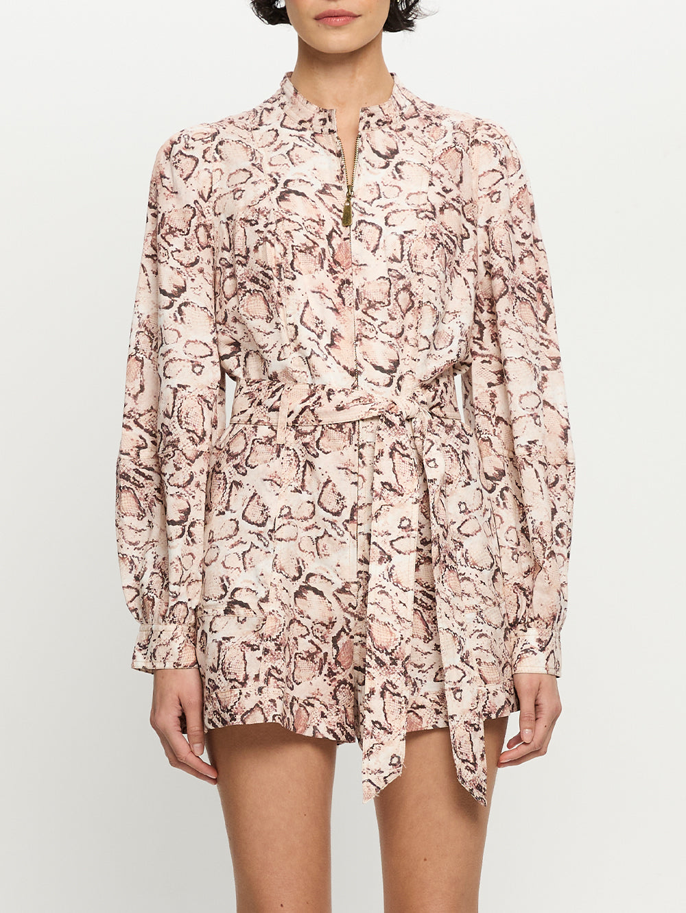 Kivari Simone Snakeskin Playsuit 