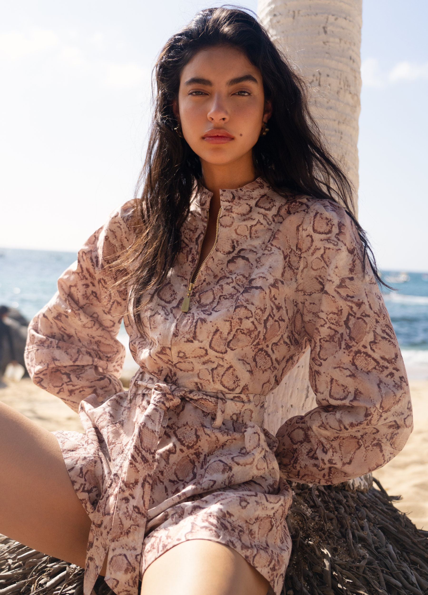 Simone Snakeskin Playsuit from Kivari