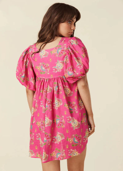 Spell Solstice Linen Dress in Pink at She Creates Stories Singapore