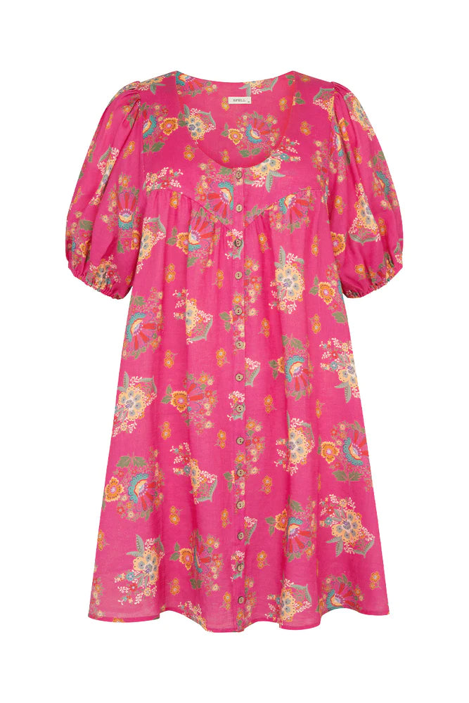 Spell Solstice Linen Dress