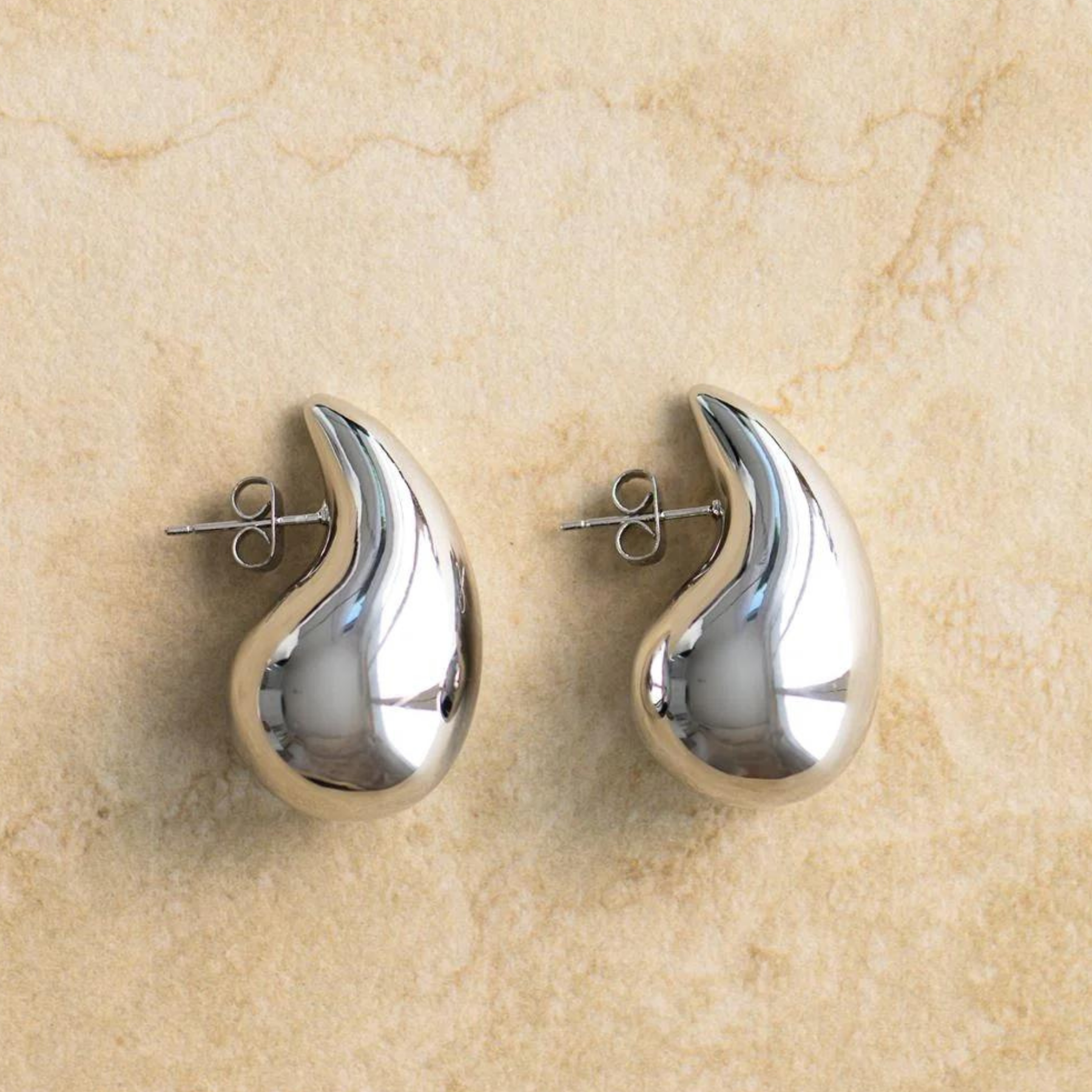 Sophia Teardrop Silver Earrings from Indigo and Wolfe