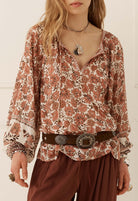 Spell Clandestine Suede Belt in Chocolate