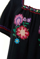 Spell Feliz Crop Blouse in Woodland Black