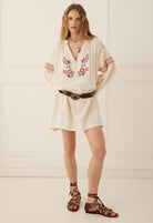 Spell Feliz Tunic Dress in Vintage Cream