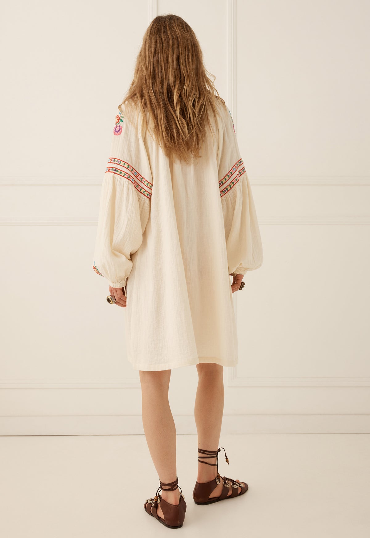 Spell Feliz Tunic Dress in Vintage Cream