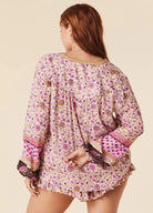 Spell long sleeve lady untamed button through floral shirt