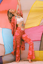 Red printed flares from Spell