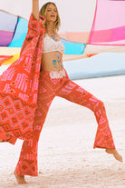 Red printed flares from Spell