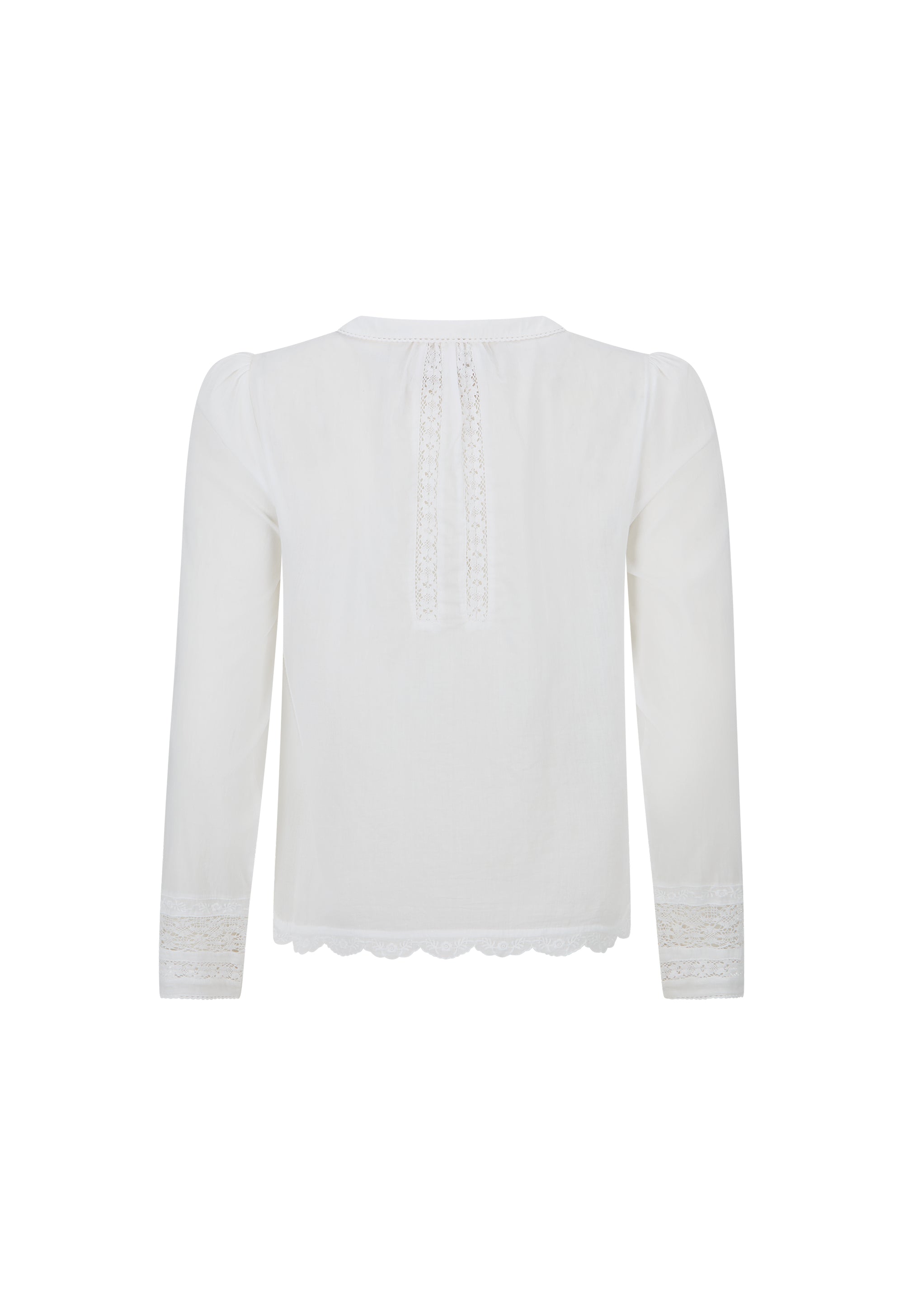 Spell Prairie Long Sleeve Blouse in Antique White
