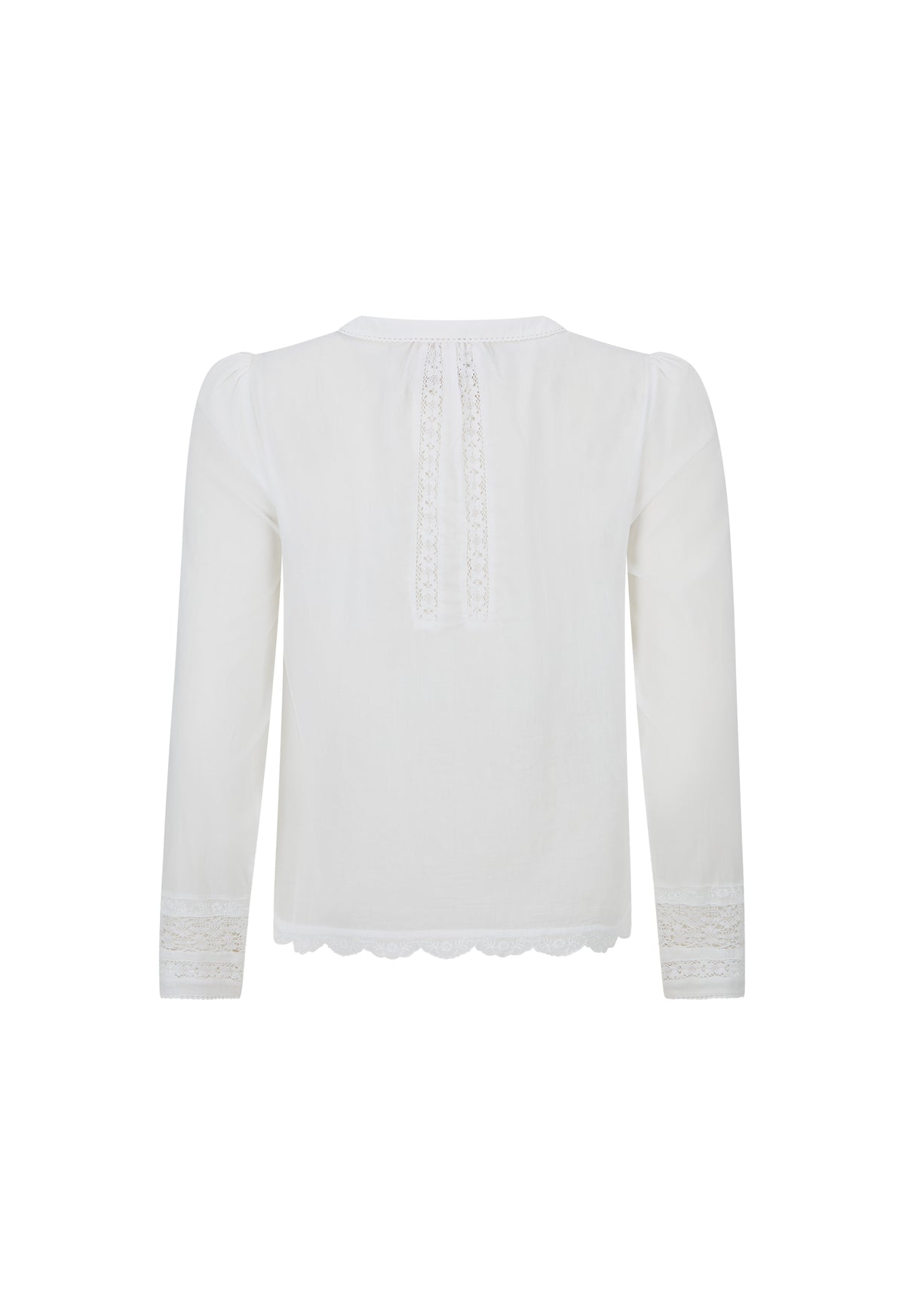 Spell Prairie Long Sleeve Blouse in Antique White