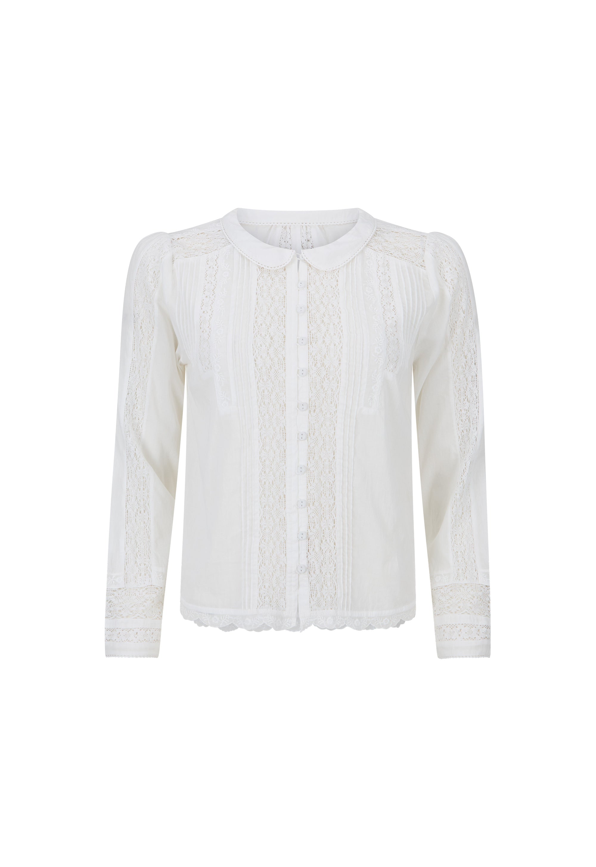 Spell Prairie Long Sleeve Blouse in Antique White