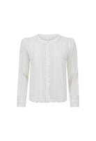 Spell Prairie Long Sleeve Blouse in Antique White
