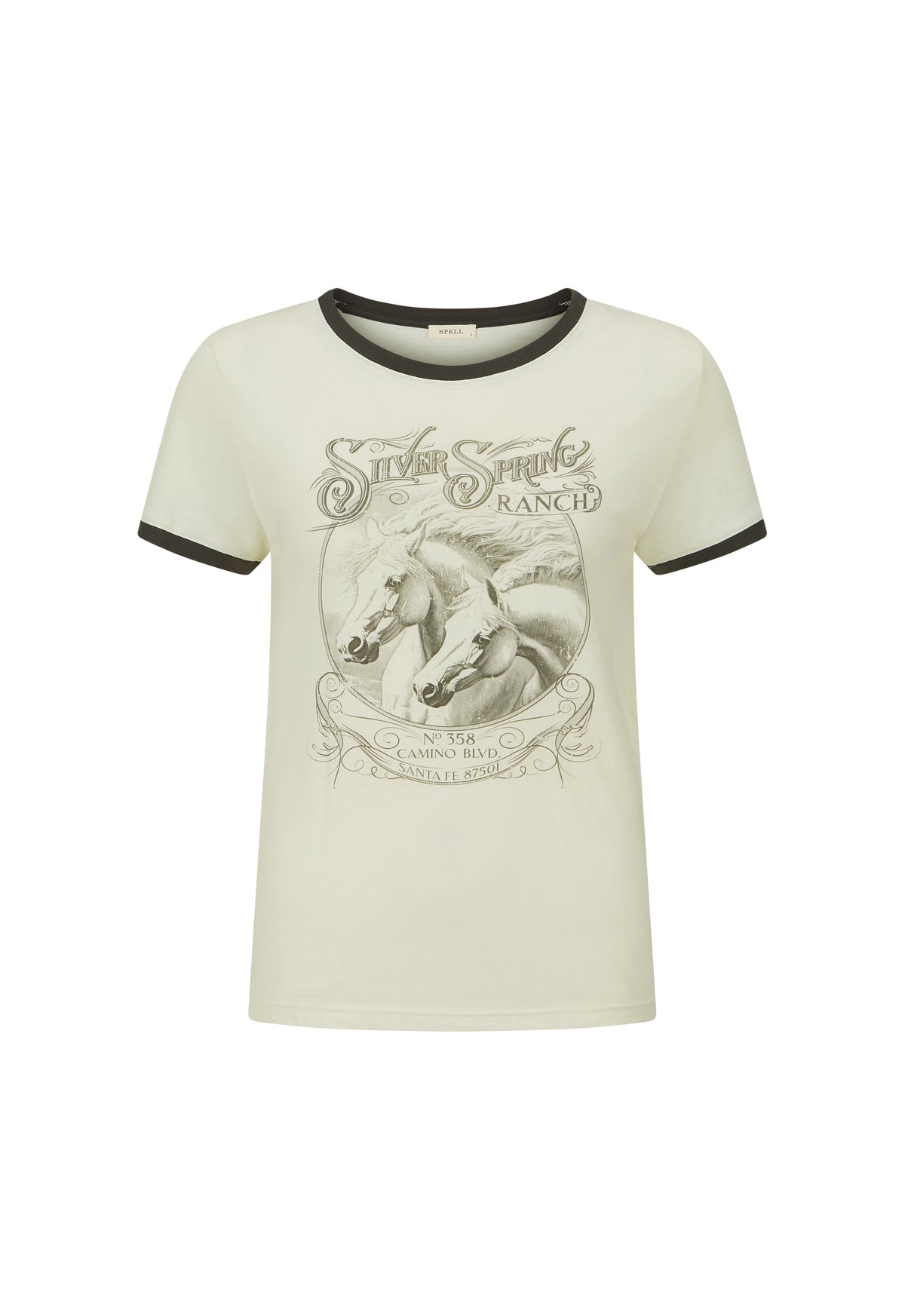 Spell Silver Spring Tee in Vintage Cream