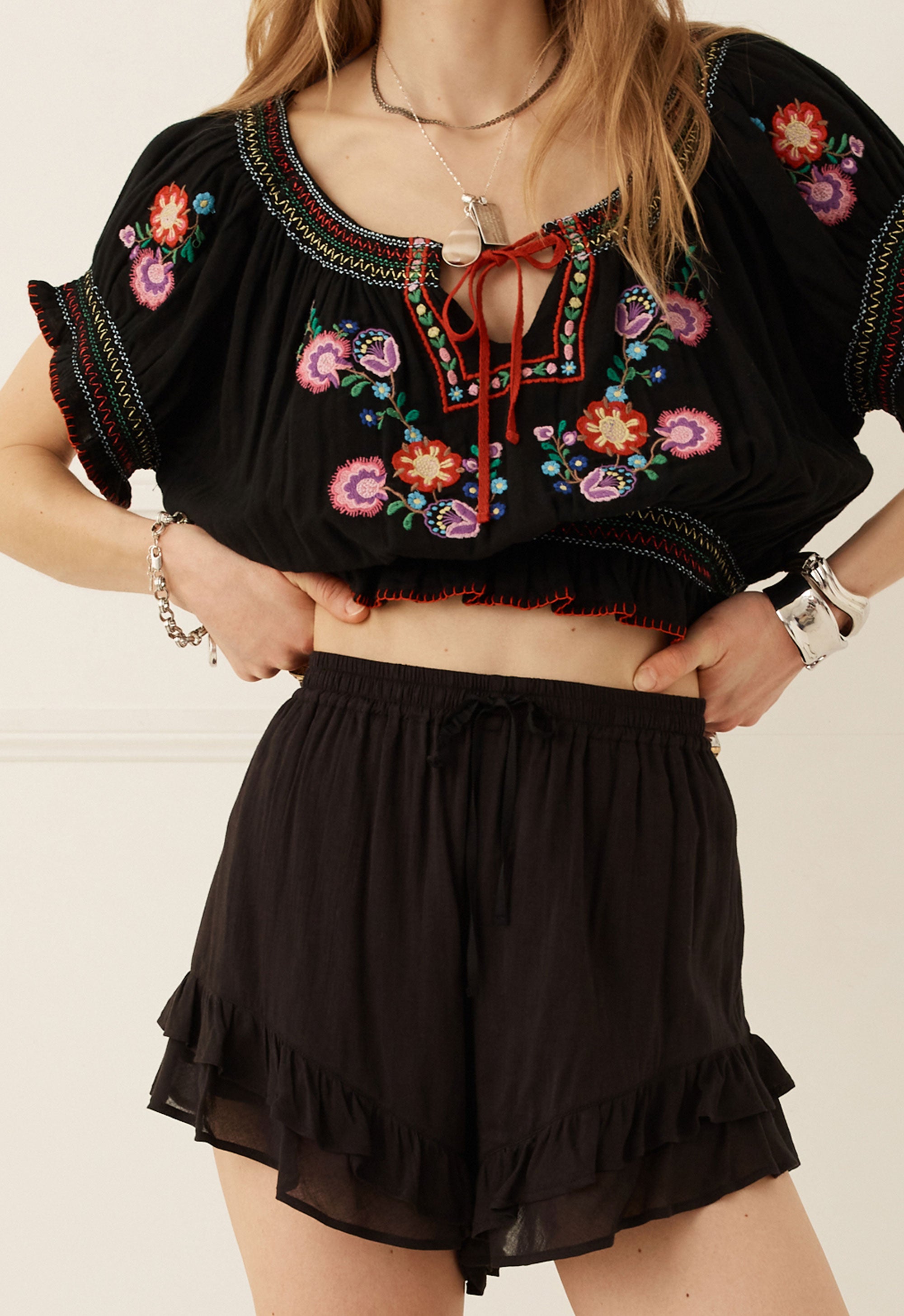 Spell Teodora Short in Onyx