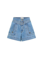 Kivari Celene Denim Short with stitching details