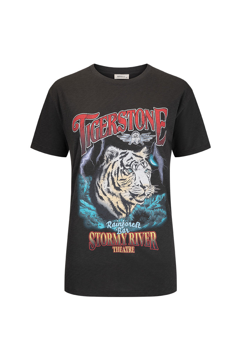 Spell Stormy River Tee in charcoal