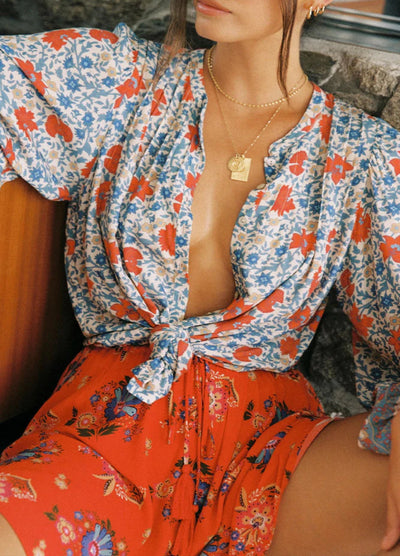 Floral print blouse from Spell at She Creates Stories in Singapore