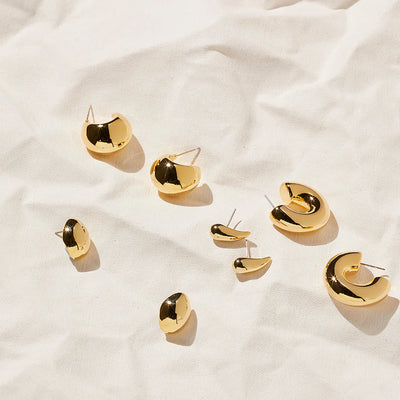 Jolie and Deen - Winnie Hoops - Gold