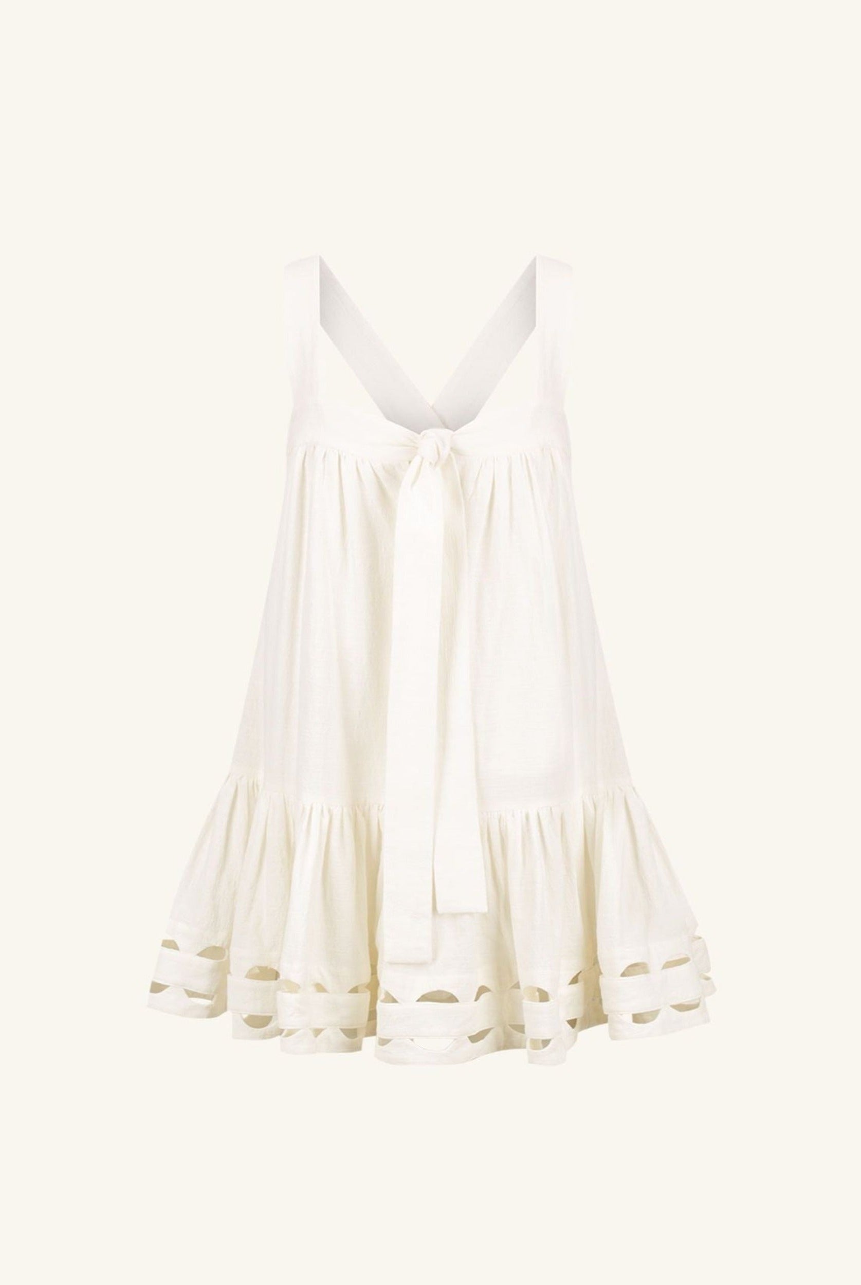Shona Joy Julieta Mini Dress in white with cutout detail