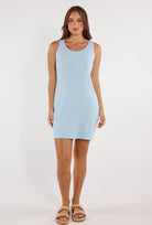 Knitted blue mini dress from Girl and the Sun