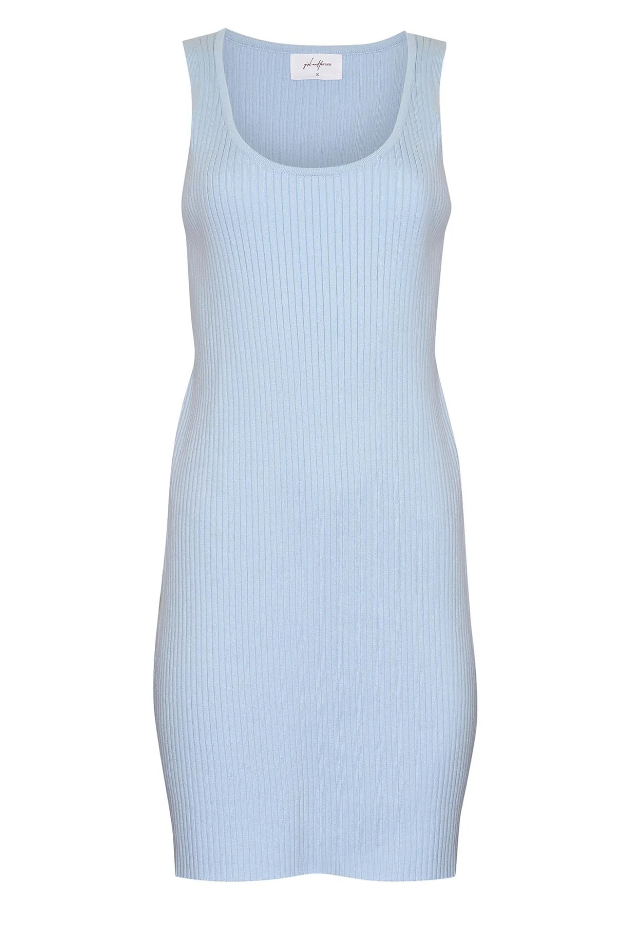 Knitted blue mini dress from Girl and the Sun