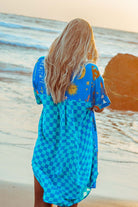 Palm Collective Love Peace Art Shirt Dress, print detail