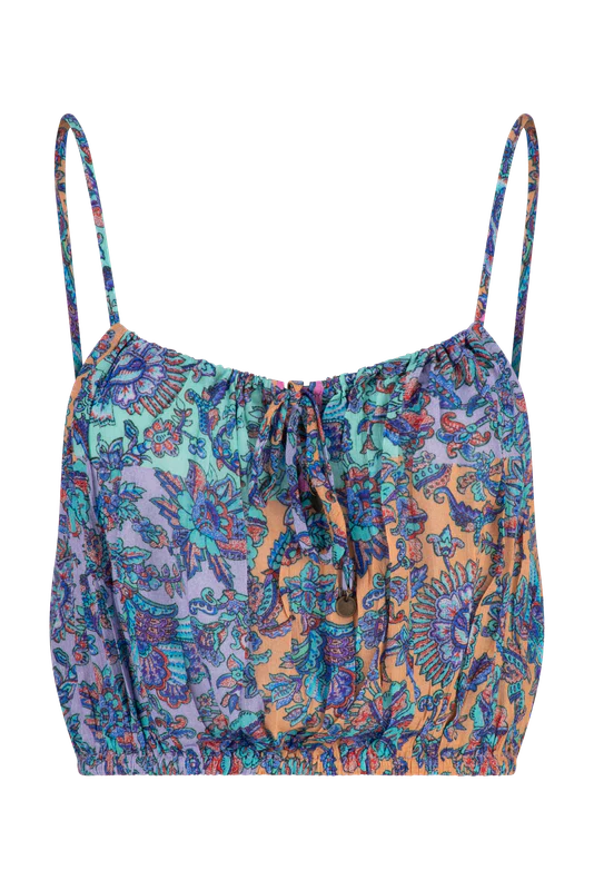 Pretty paisley floral printed cami top 