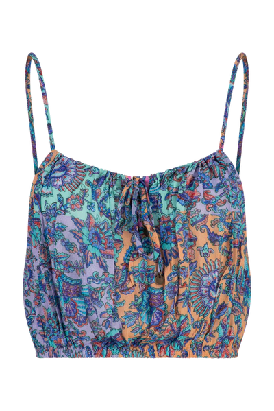 Pretty paisley floral printed cami top 