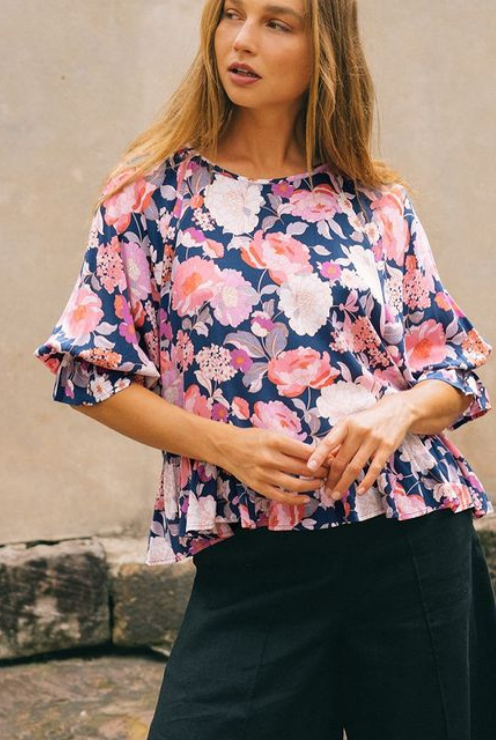 FLORAL PRINT TOP FROM EBBY AND I AUSTRALIA