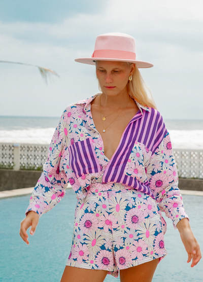 Palm Collective - Veronica Blouse - Pink Floral