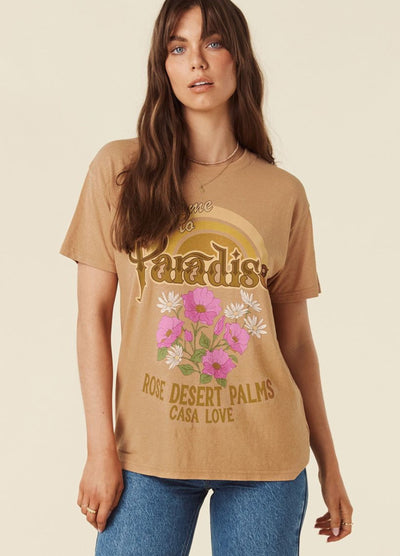 Model wearing the Casa Love Tee from Spell 