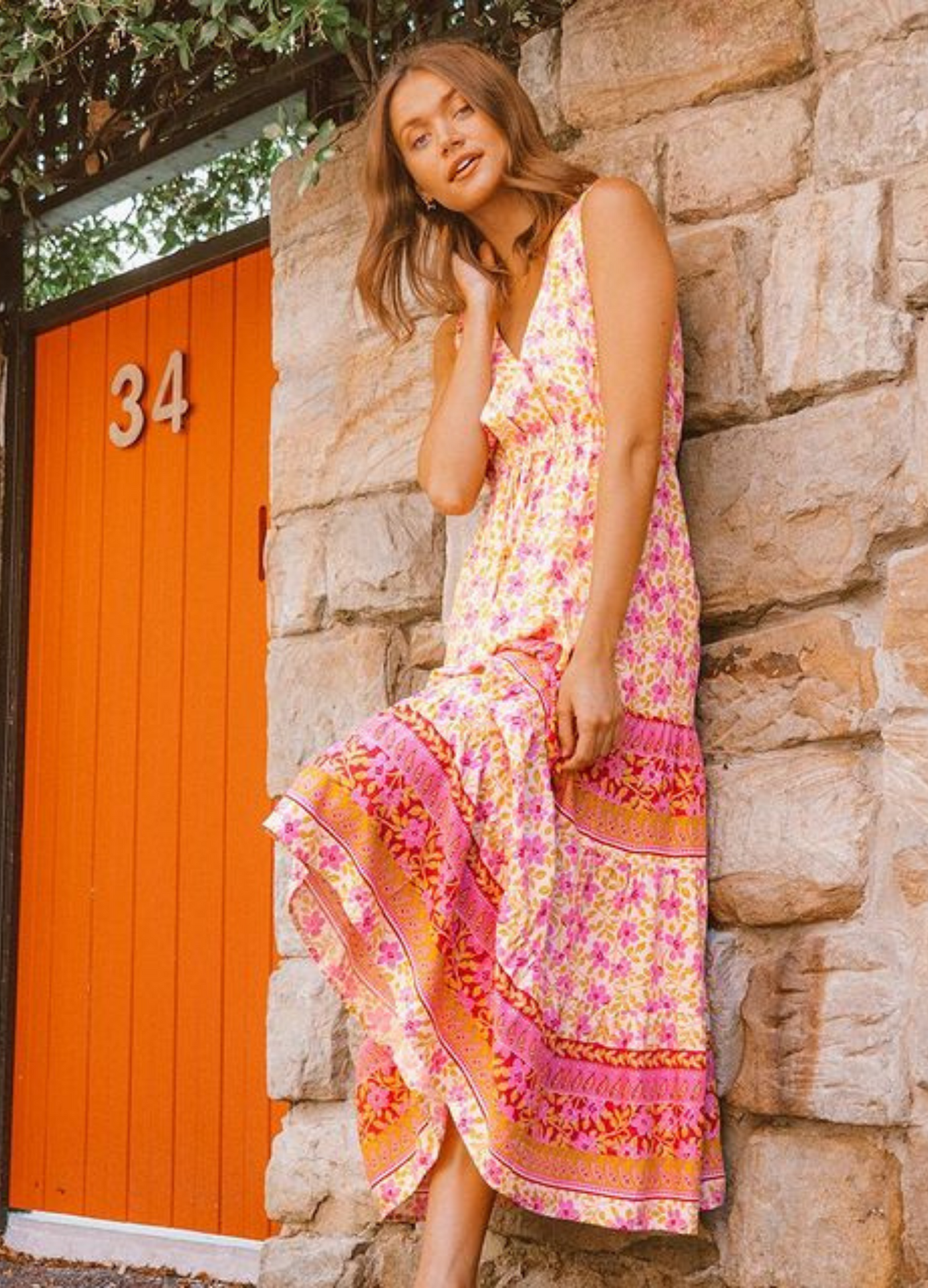 Jasmine strappy deals maxi dress