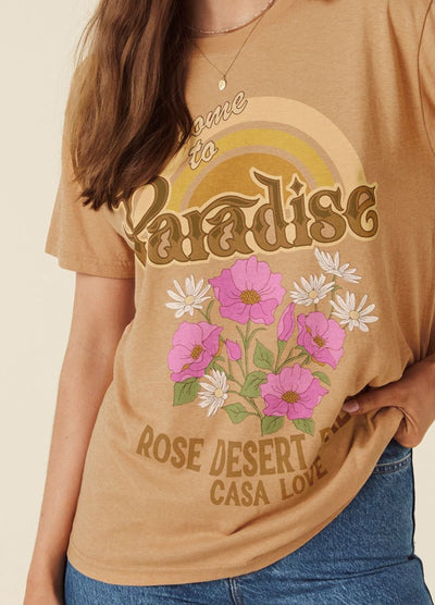 Model wearing the Casa Love Tee from Spell 