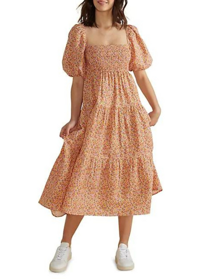 Mink Pink - Short Sleeve Morwell Midi Dress