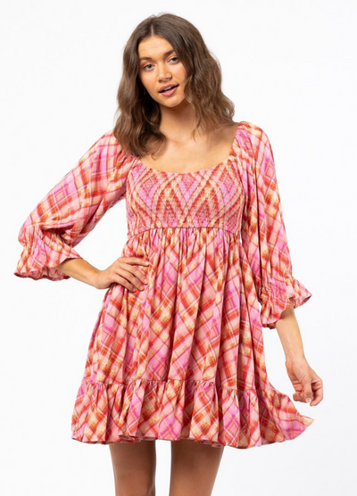 Model wearing the Briella Mini Dress