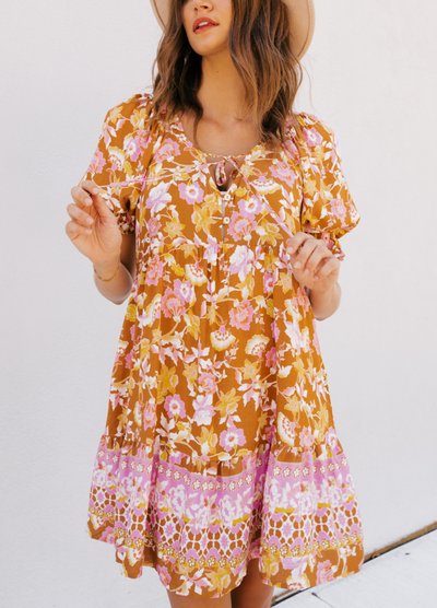 Paper Heart - Short Sleeve Alexia Mini Dress