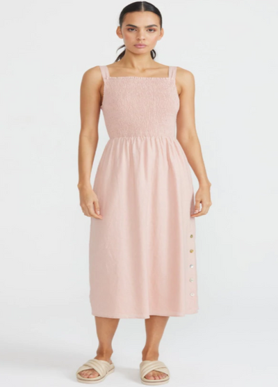 Cecile shirred Bodice Dress
