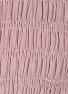 Pink Shirred Mini Dress